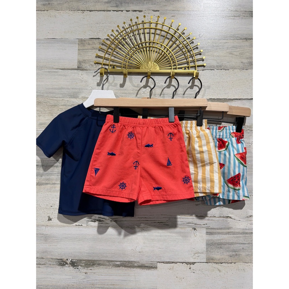 Jumping Beans H&M Boys 18m Summer Shorts Swim Bundle Nautical Summer GUC